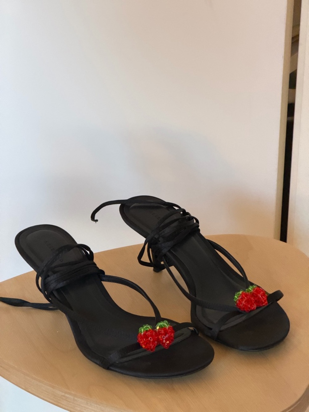 Reserved Raspberry Strappy Heeled Sandals - Picture 7 of 8